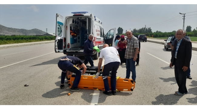 Bisiklet sürücüsü ağır yaralandı