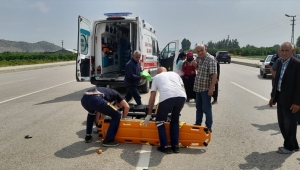 Bisiklet sürücüsü ağır yaralandı