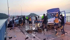 Çatalan Köprüsü'nde feci kaza