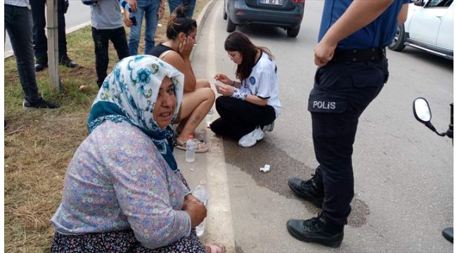 Elektrikli bisikletin karıştığı kazada 2 kişi yaralandı