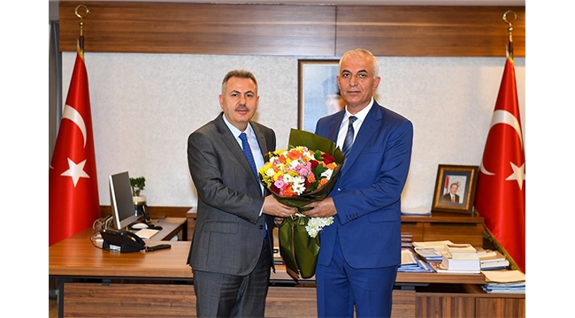 GÖGER VALİ ELBAN'I ZİYARET ETTİ