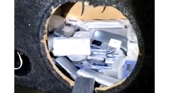 Gümrük kaçağı 267 adet telefon ele geçirildi