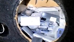Gümrük kaçağı 267 adet telefon ele geçirildi