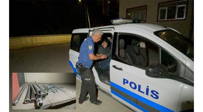 2 hırsızlık şüphelisi kaçarken yakalandı