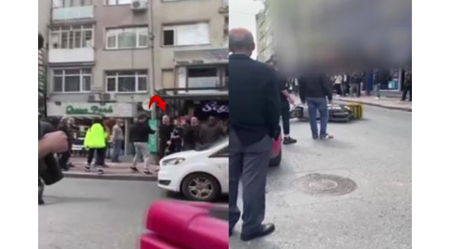 Motokuryenin motosikletini sopayla parçaladı