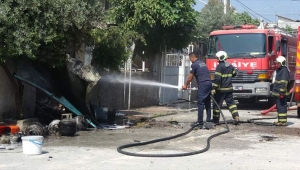 Mutfak tüpü deposunda korkutan patlama