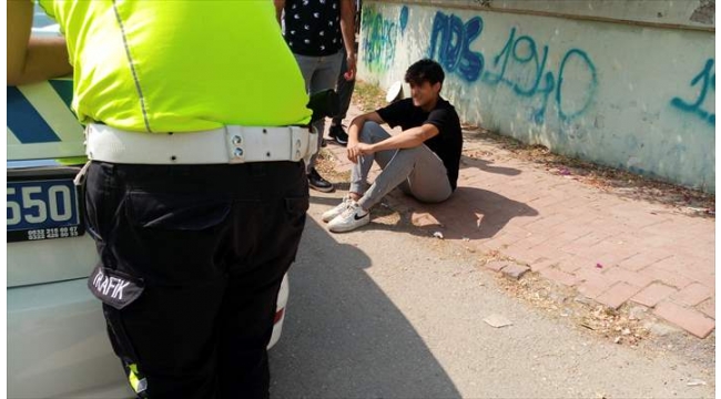 16 yaşındaki çocuk, kaza yapınca yakalandı