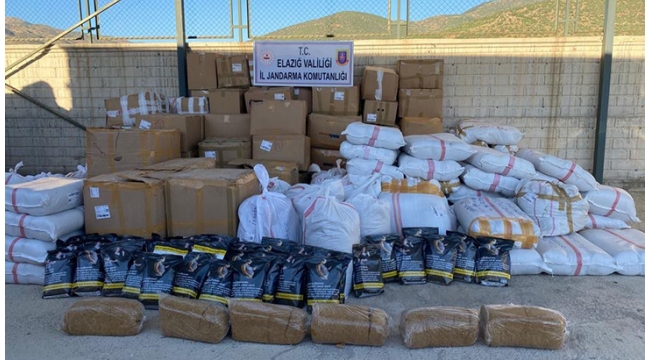 3,5 ton kaçak tütün ele geçirildi