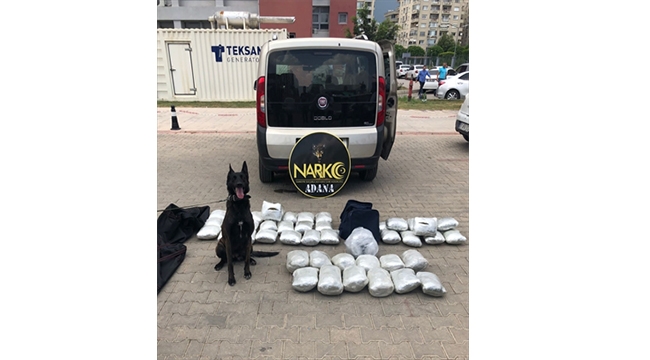 36 kilogram esrar ele geçirildi