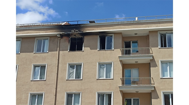5 katlı binada korkutan yangın