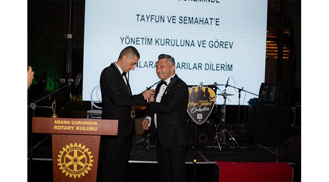 ÇUKUROVA ROTARY’DE YENİ BAŞKAN TAYFUN SEVİMLİ