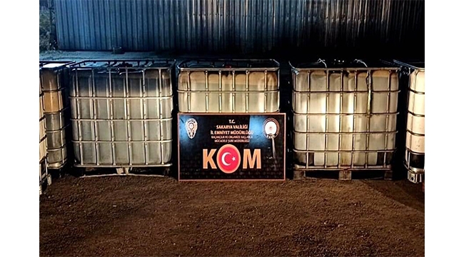 Sakarya'da kaçak akaryakıt operasyonu