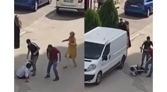 Sokak ortasında darp edildi