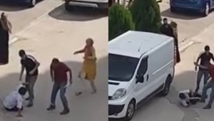 Sokak ortasında darp edildi