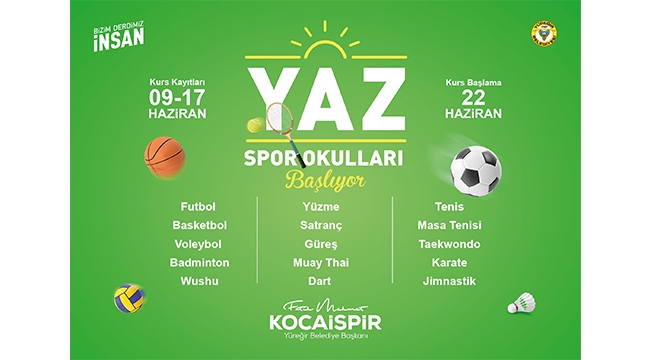 YÜREĞİR BELEDİYESİ YAZ SPOR OKULLARI BAŞLIYOR