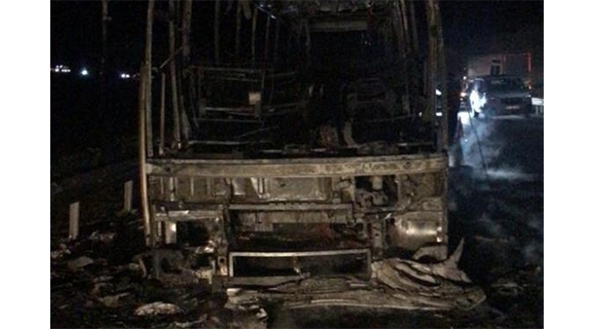 38 yolcu bu otobüsten sağ çıktı!