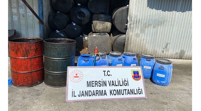 550 litre kaçak akaryakıt ele geçirildi