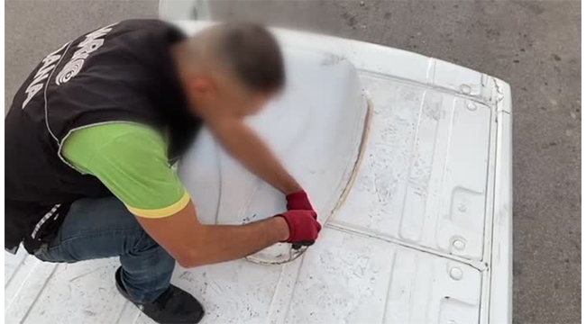 Araç klimasından 16 kilo 250 gram esrar çıktı