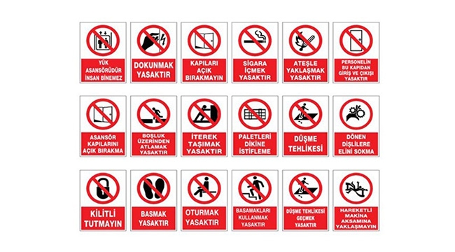 Güvenlik, uyarı ve bilgilendirme levha satın alınacak
