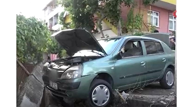 Kaçınılmaz kaza! Fren yerine gaza bastı!