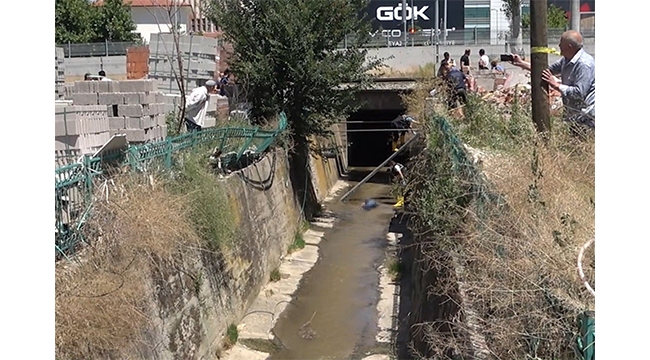 Sulama kanalında şüpheli ölüm