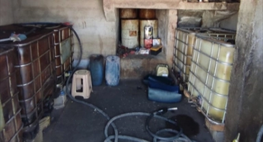 1300 litre kaçak akaryakıt ele geçirildi
