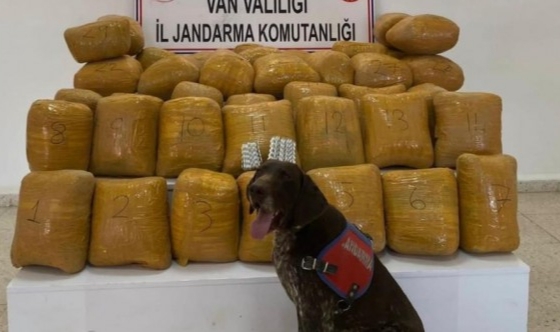 200 kilogram esrar ele geçirildi