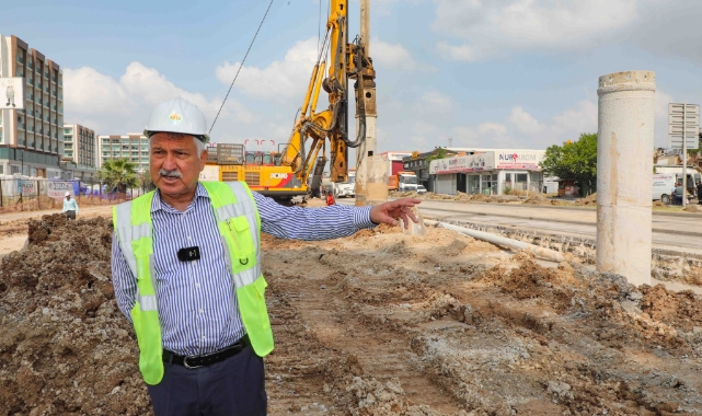 300 metrelik alt geçit için hummalı çalışma