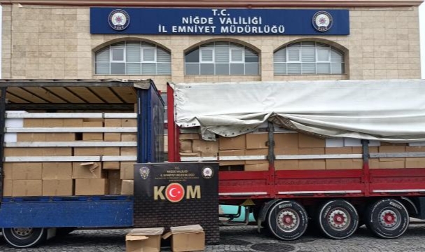 4 milyon 800 bin dolu makaron ele geçirildi