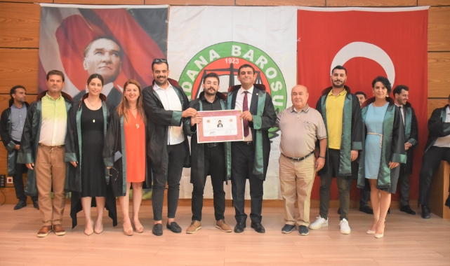Adana Barosunda ruhsat heyecanı ve mutluluğu yaşandı