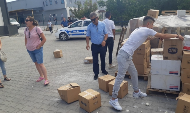 "Deterjanpazarı Com'' firması önünde ödeme isyanı
