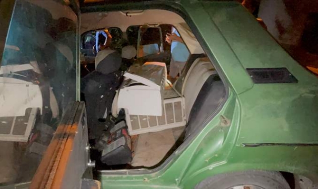 Hırsızlık şüphelisi 2 kişi kovalamaca sonucu yakalandı