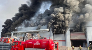 İplik fabrikasında korkutan yangın