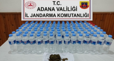 Jandarma denetiminde 60 litre sahte içki ele geçirildi