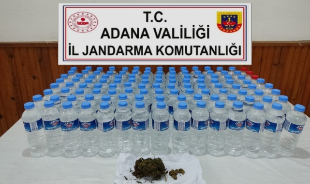 Jandarma denetiminde 60 litre sahte içki ele geçirildi