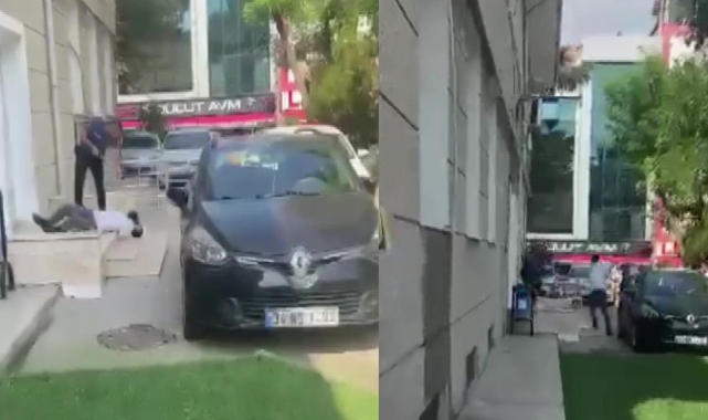 Kaymakamlık önünde bıçaklı saldırı!