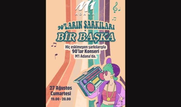 M1 Adana’da 90’lar konseri