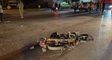 Motosiklet sürücüsünün acı ölümü
