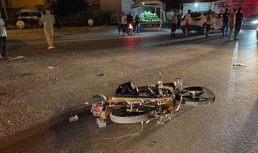 Motosiklet sürücüsünün acı ölümü