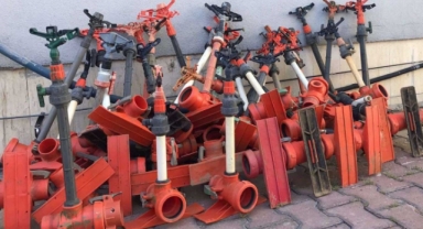 Tarımsal sulama fıskiyesi çalan 2 kişi yakalandı