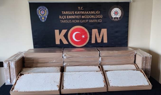 100 bin makaron ele geçirildi