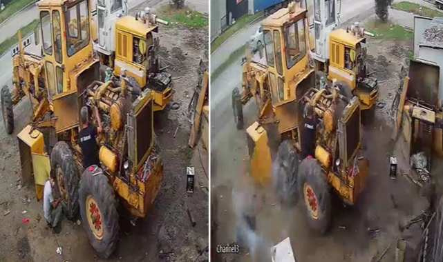 21 yaşındaki genç, şişirdiği lastik patlayınca savrularak yaralandı