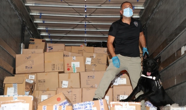 56 kilo 200 gram esrar ele geçirildi