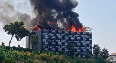 Otelde yangın paniği!