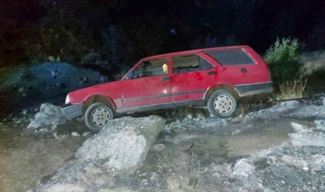Otomobil şarampole devrildi, sürücü öldü