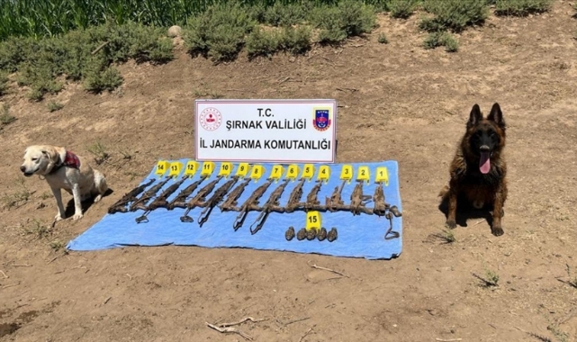 Toprağa gömülü silah ve mühimmat ele geçirildi