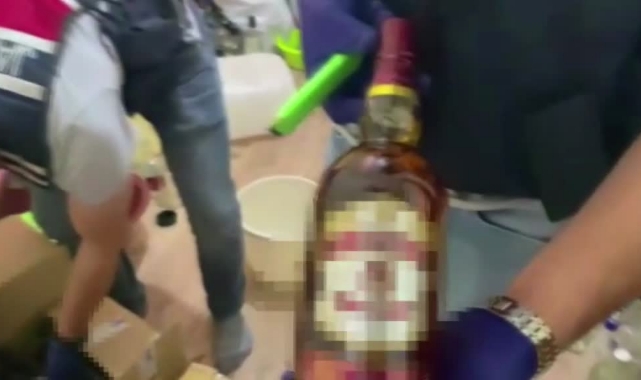 3 bin 500 litre sahte alkol ele geçirildi
