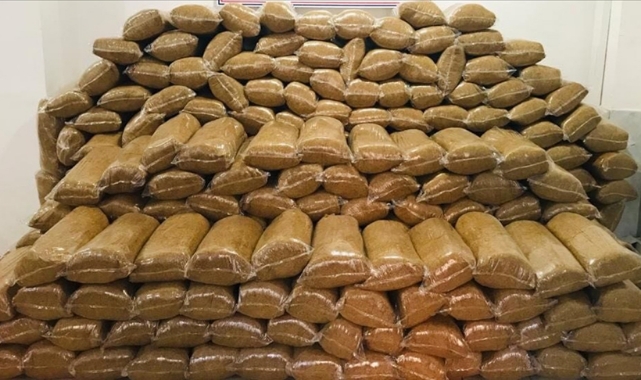 3 ton 20 kilogram kaçak tütün ele geçirildi
