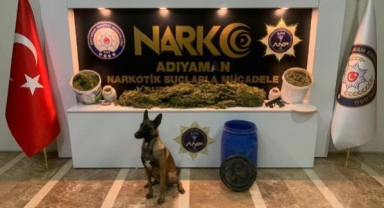 8 kilogram esrar ele geçirildi