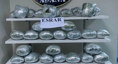 Adana'da 23 kilo esrar ele geçirildi